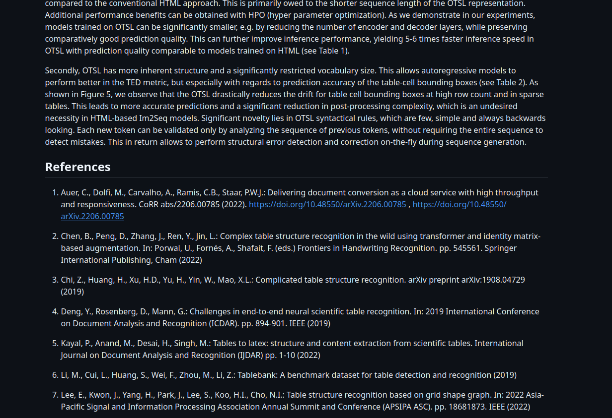 Markdown references export